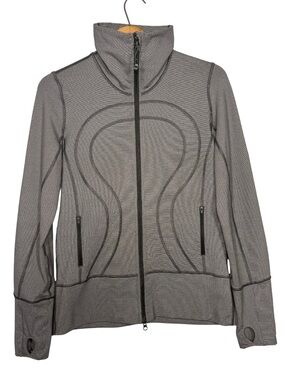 Lululemon In Stride Jacket Heathered Grey Size 8 – Like New